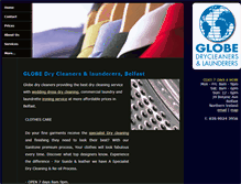 Tablet Screenshot of globelaundry-drycleaners.com